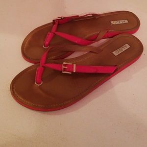 Red Aldo Sandles  size 9